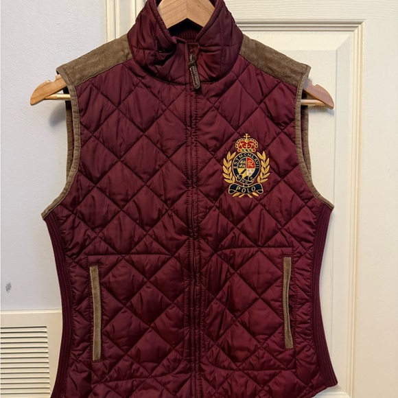 Polo Ralph Lauren Jackets & Blazers - Polo by Ralph Lauren Maroon Quilted Vest